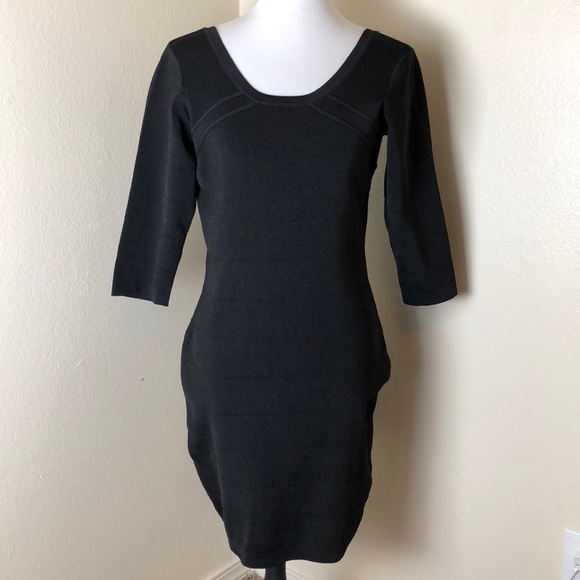 black bodycon dress size 16